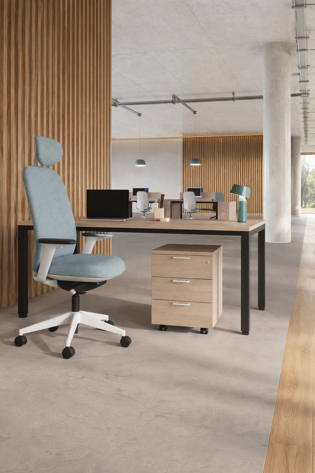Bureau professionnel individuel Tempo - Profondeur 80 cm