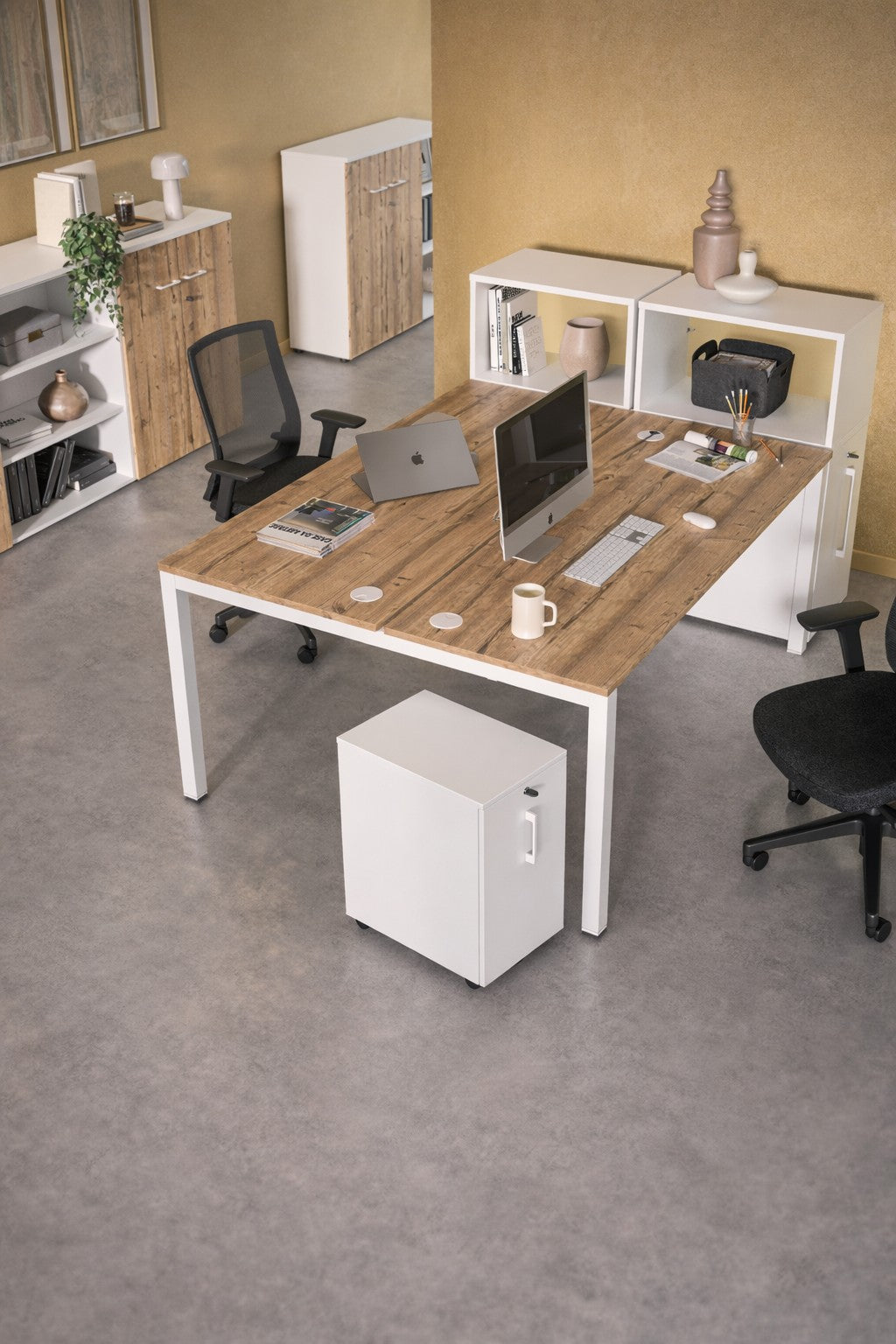 Bureau Bench Astral pour 2 personnes - Profondeur 70 ou 80 cm