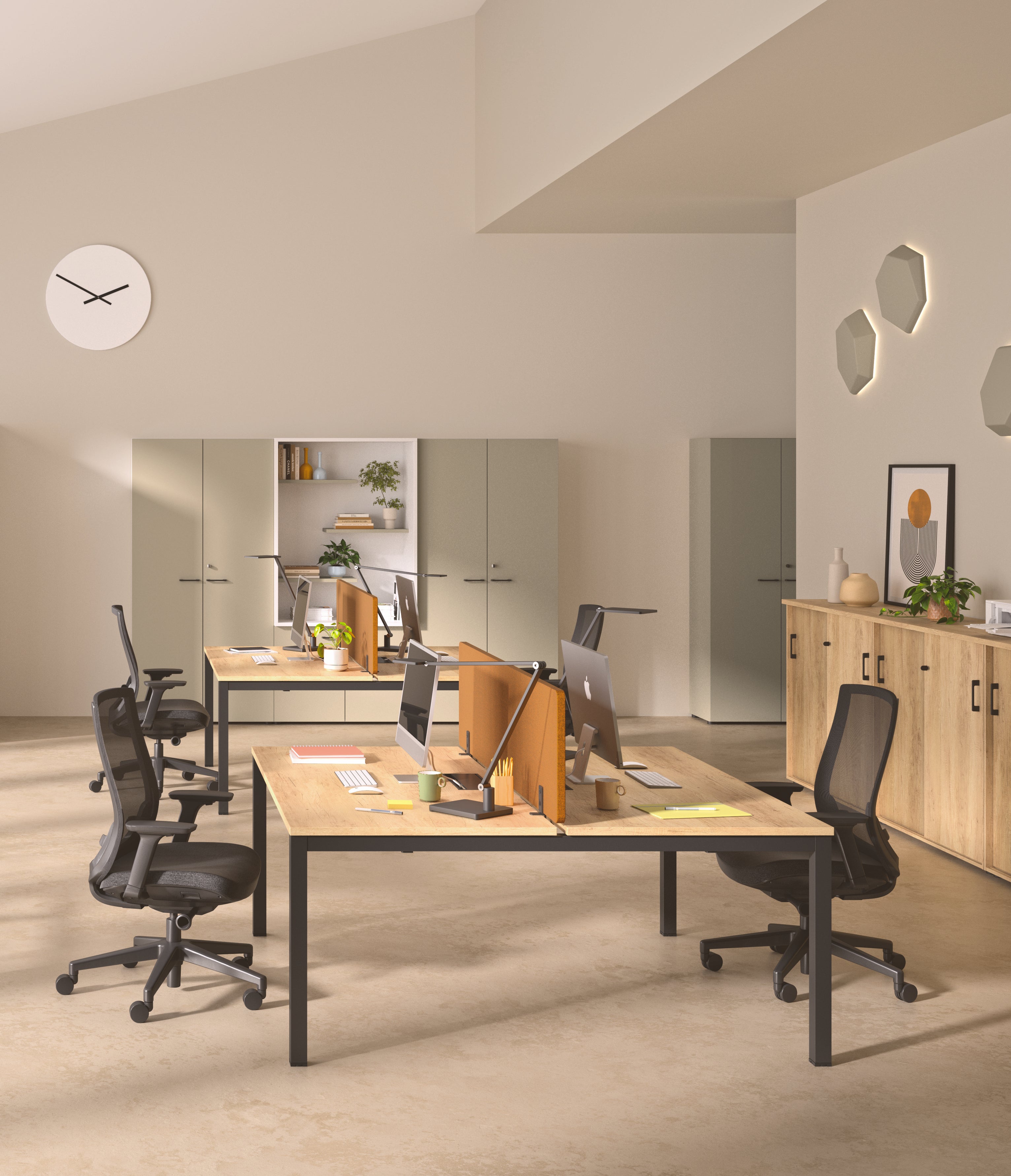 Bureau Bench Astral pour 2 personnes - Profondeur 70 ou 80 cm