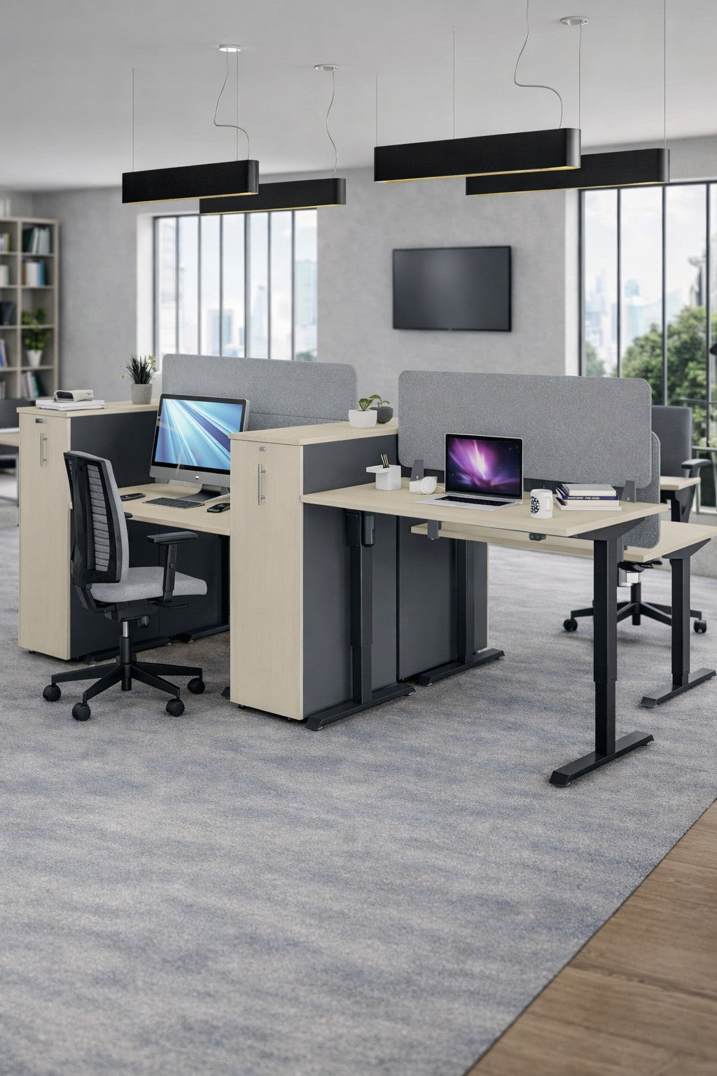 Bureau Électrique Assis-Debout Professionnel ECO-UP – Réglable en Hauteur 69–120 cm