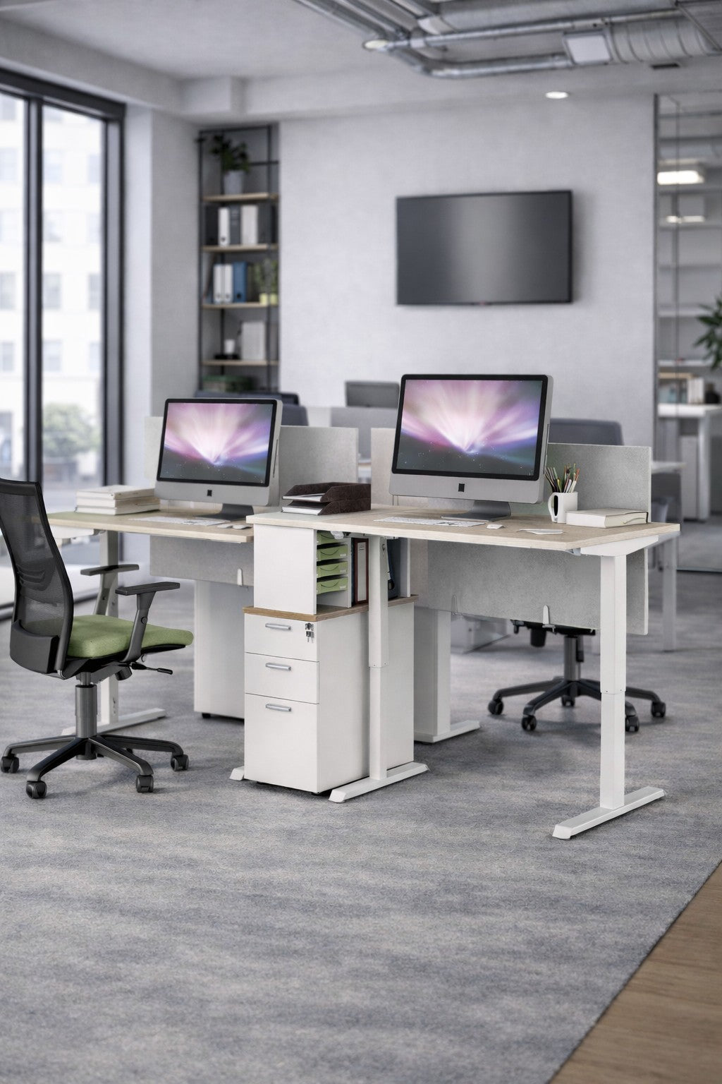 Bureau Électrique Assis-Debout Professionnel ECO-UP – Réglable en Hauteur 69–120 cm