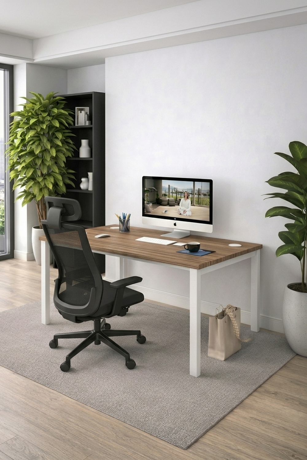 Bureau professionnel individuel Astral - Profondeur 70 et 80 cm