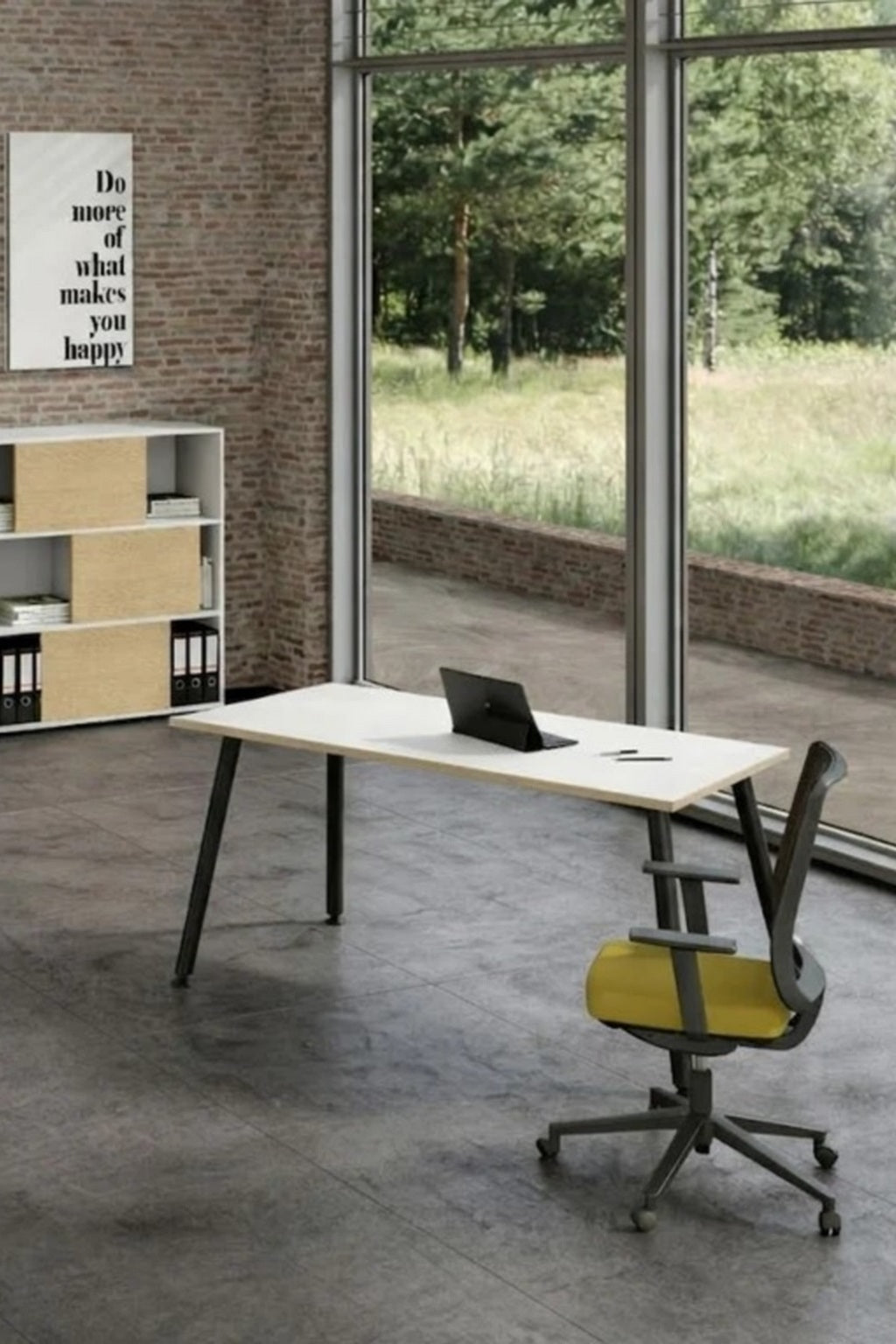 Bureau professionnel Nature Métal – Design scandinave, bureau droit