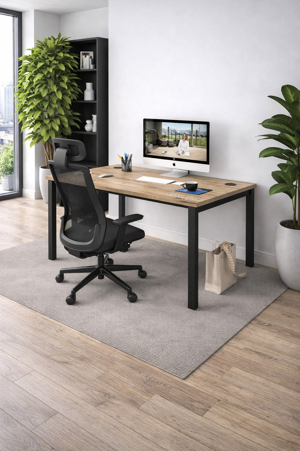 Bureau professionnel individuel Astral - Profondeur 70 et 80 cm