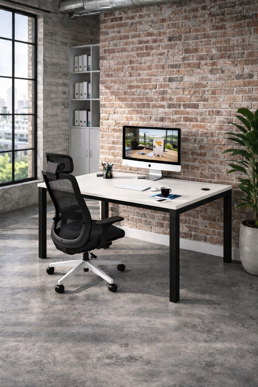 Bureau professionnel individuel Astral - Profondeur 70 et 80 cm
