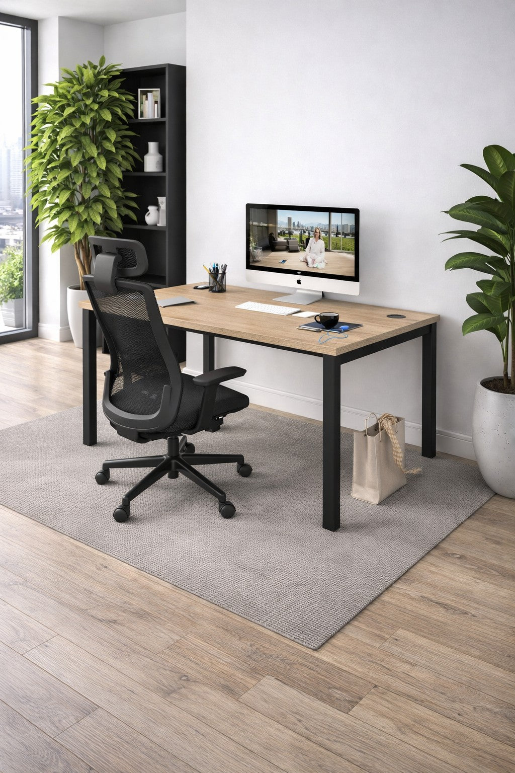 Bureau professionnel individuel Astral - Profondeur 70 et 80 cm