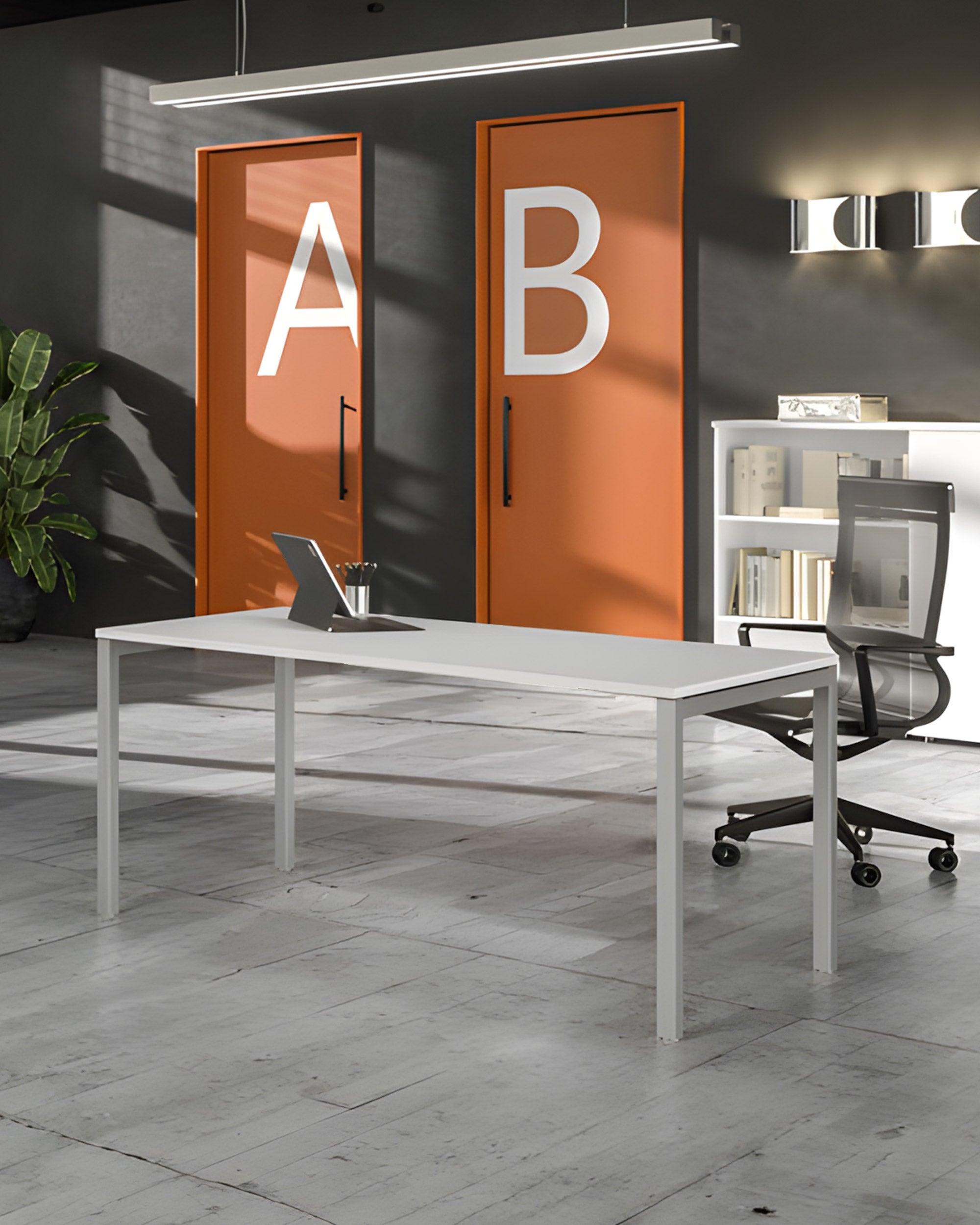 Bureau professionnel individuel Budget - 4 pieds