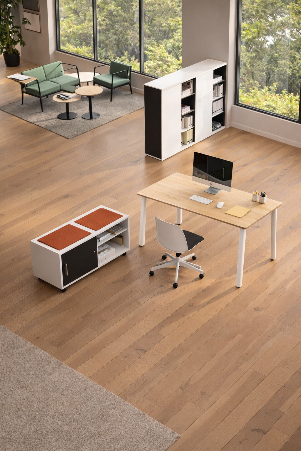 Bureau professionnel individuel Atmospheric – Profondeur 70 et 80 cm