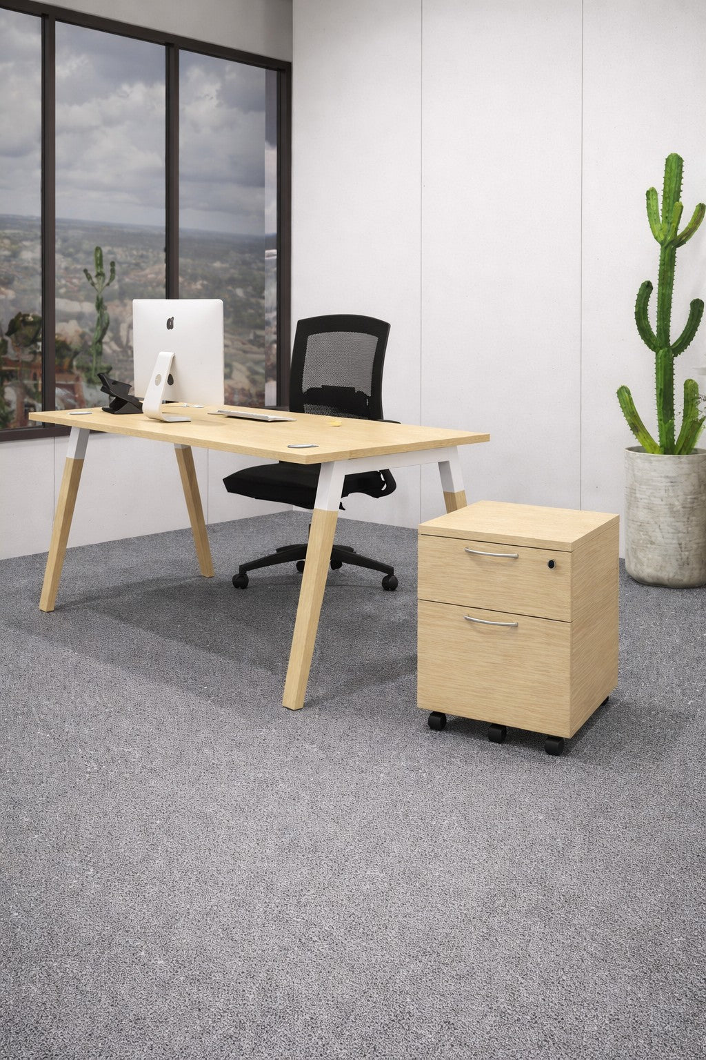 Bureau professionnel individuel Oslo – Profondeur 70 ou 80 cm
