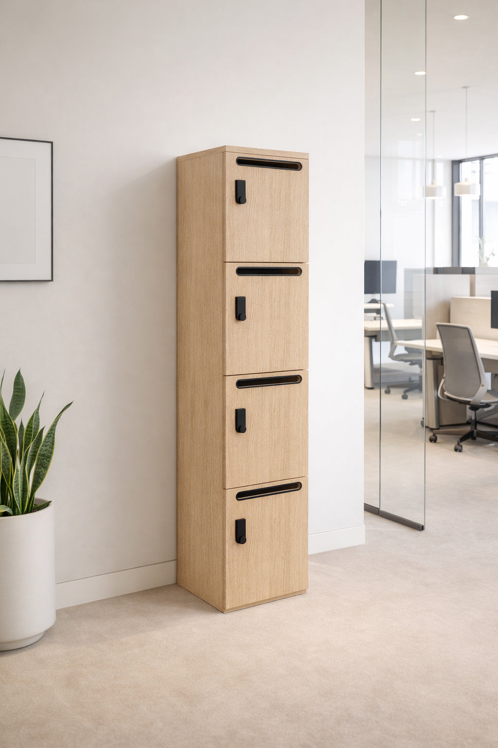 Casiers professionnels sécurisés Lokea – Fente courrier & serrure électronique