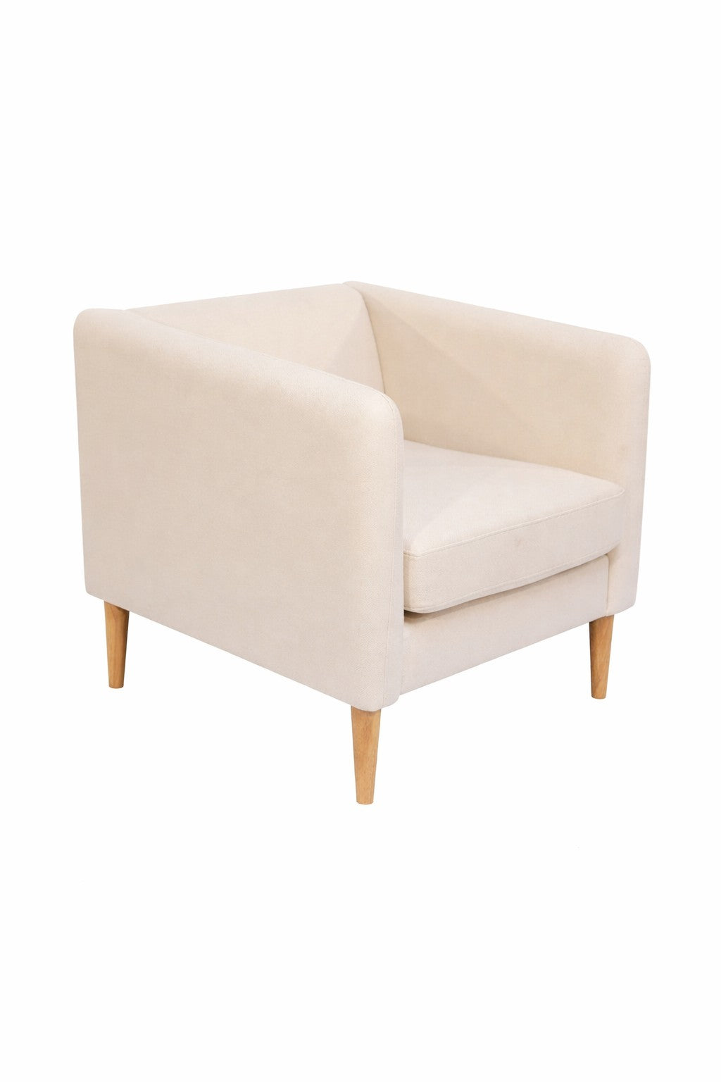 Fauteuil d'accueil Kanto pieds bois – Design Scandinave