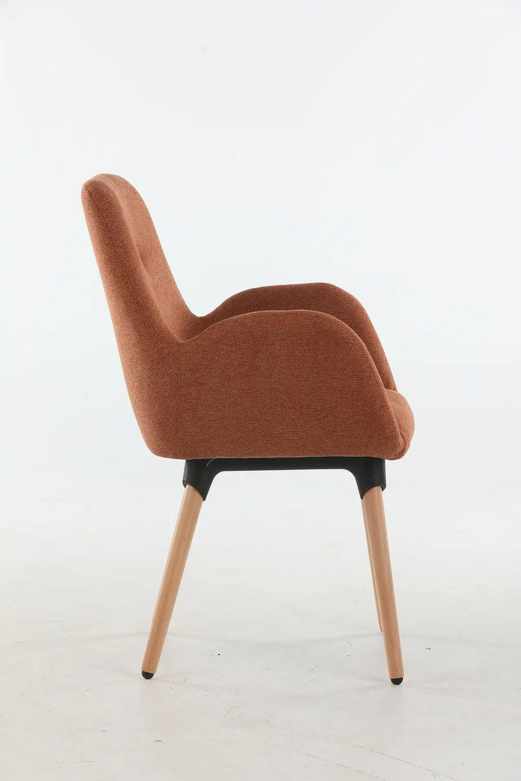 Fauteuil d'accueil et réunion Shino – Pieds bois