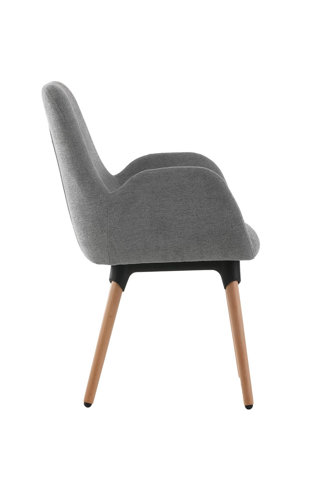 Fauteuil d'accueil et réunion Shino – Pieds bois