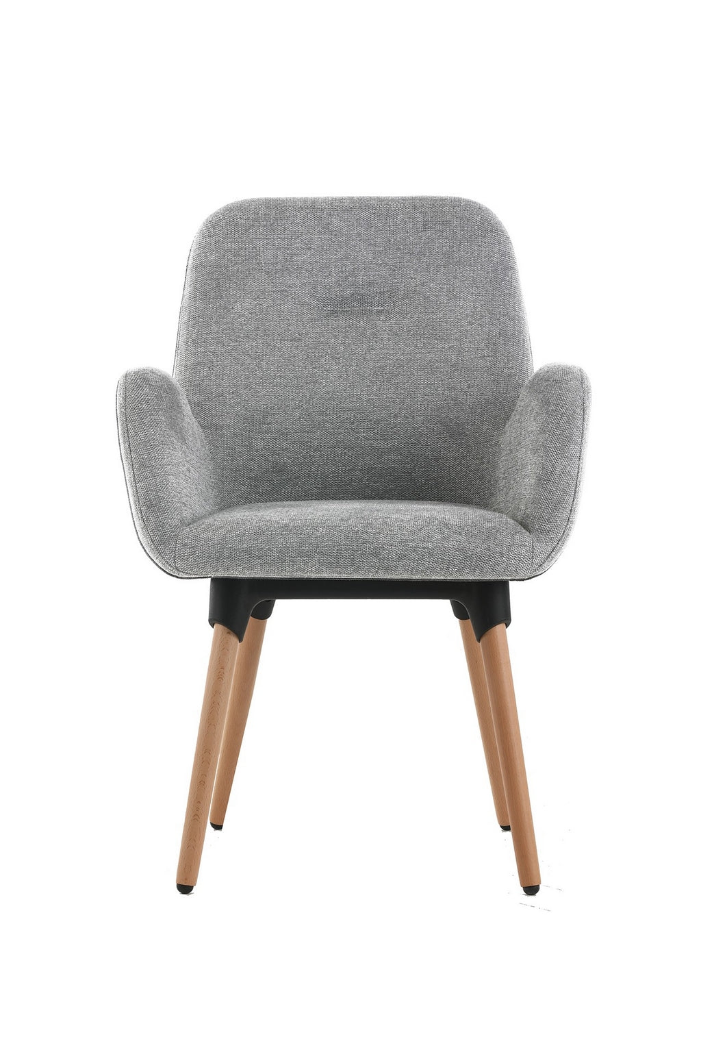 Fauteuil d'accueil et réunion Shino – Pieds bois