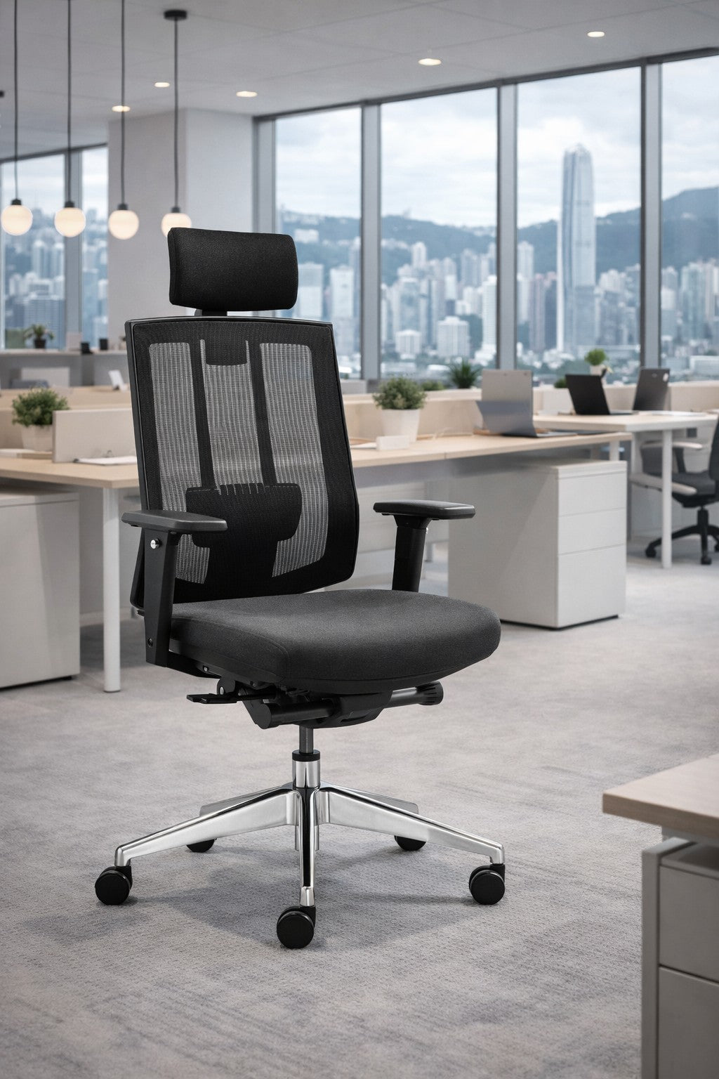 Fauteuil de Bureau Ergonomique Virgo - Mécanisme Synchrone et Accoudoirs 3D