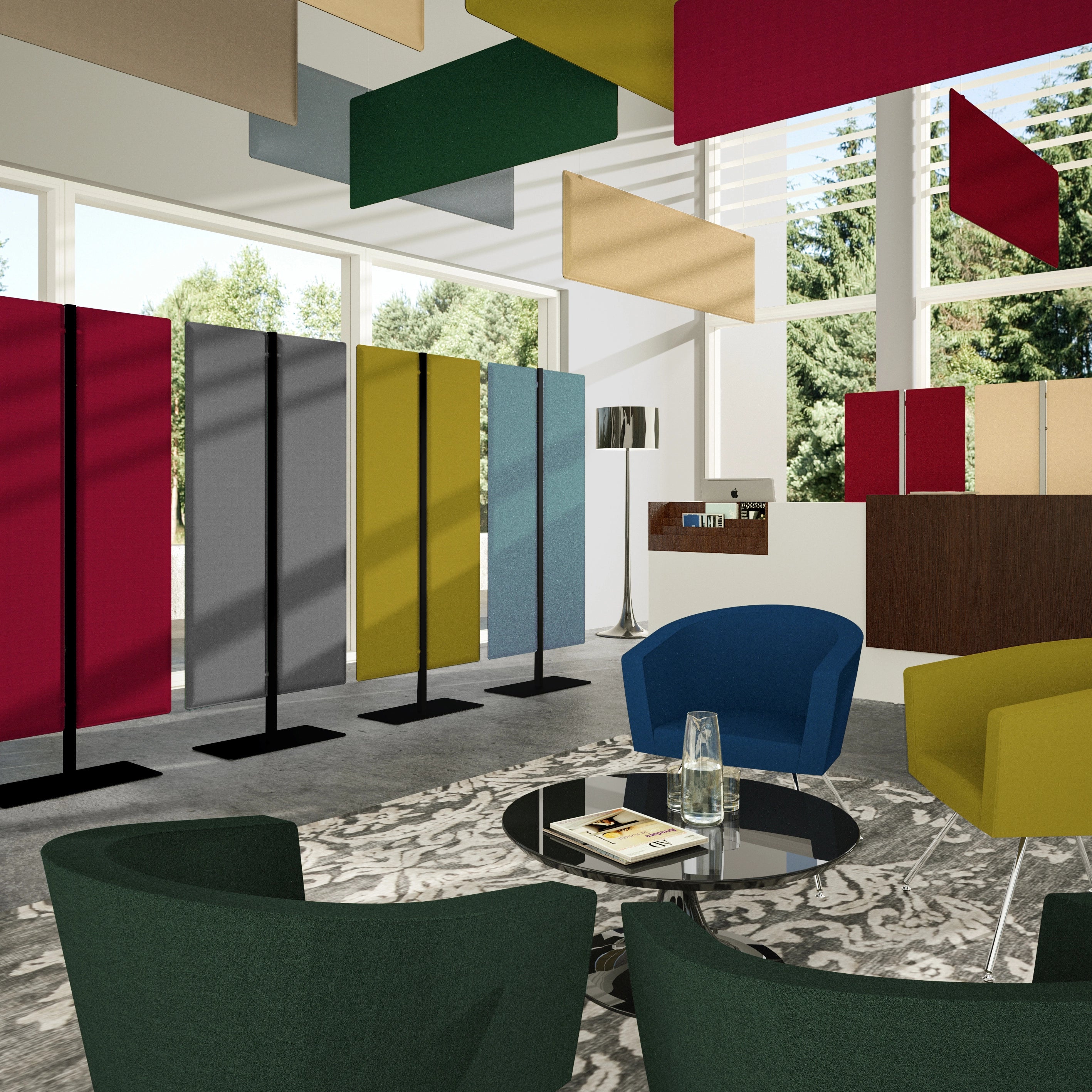 Panneau acoustique Aria – Cloison phonique autoportante H140 / H160 / H180