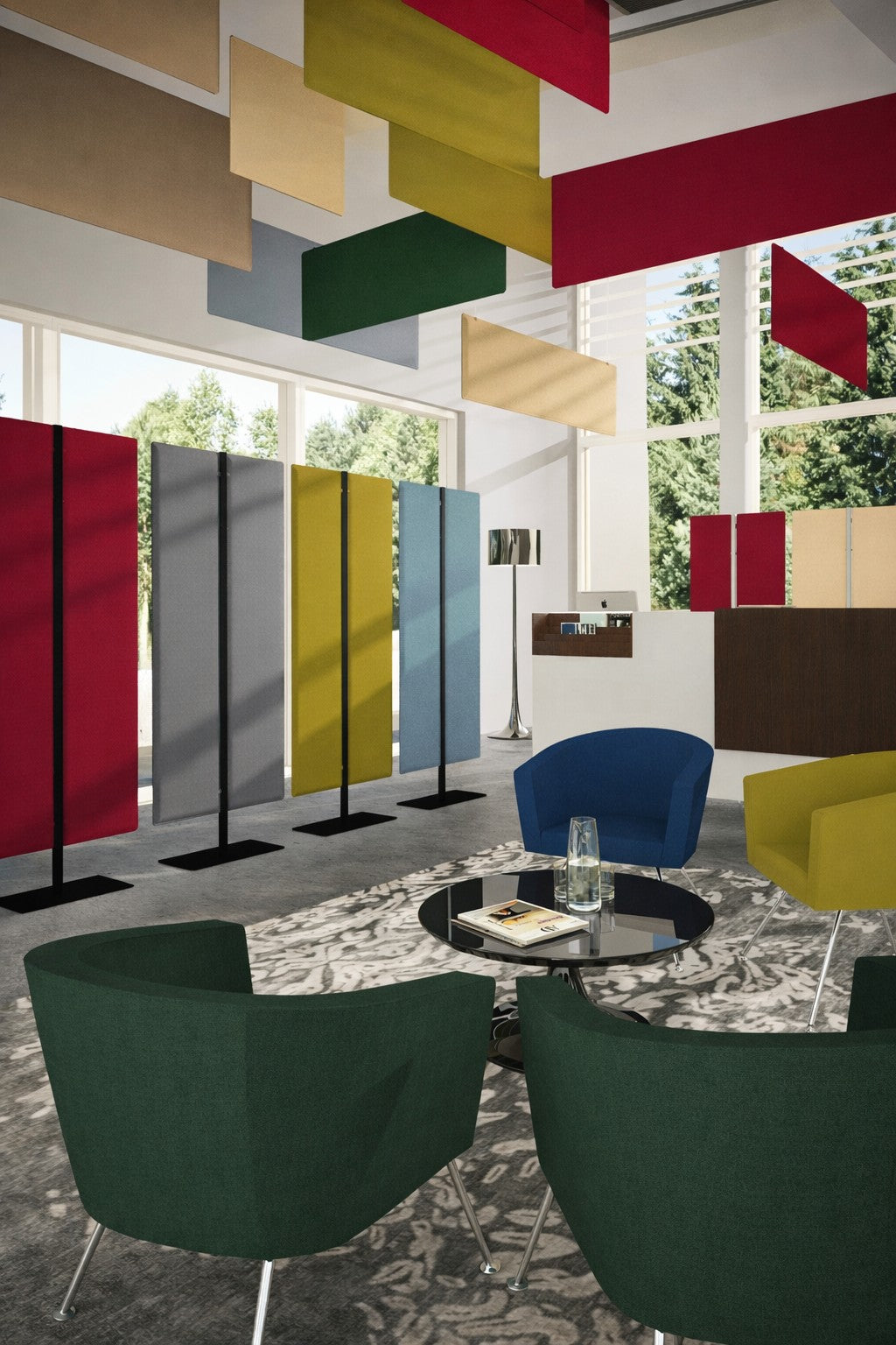 Panneau acoustique Aria – Cloison phonique autoportante H140 / H160 / H180