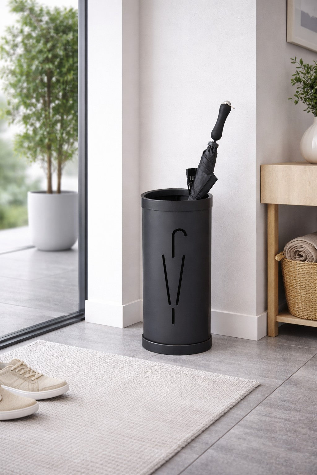 Porte-parapluies professionnel NEXA – Grande capacité design métal