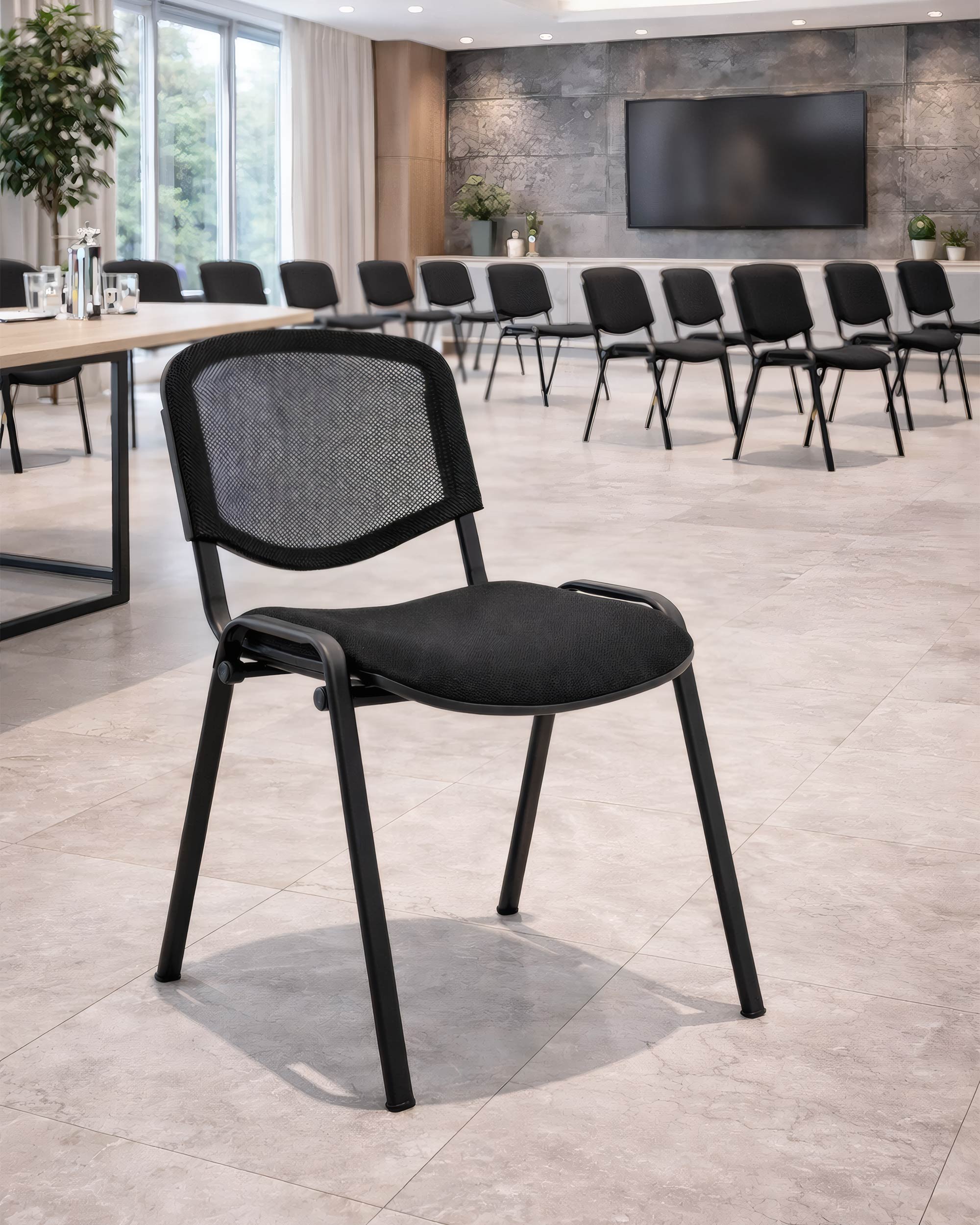 Chaise de Collectivité Leonis Empilable - Dossier Résille