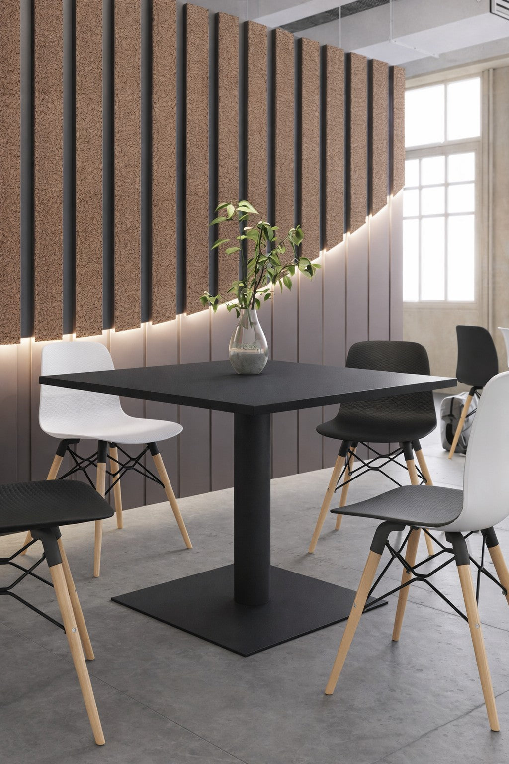 Table de Collectivité Carrée Tempo – Plateau Stratifié