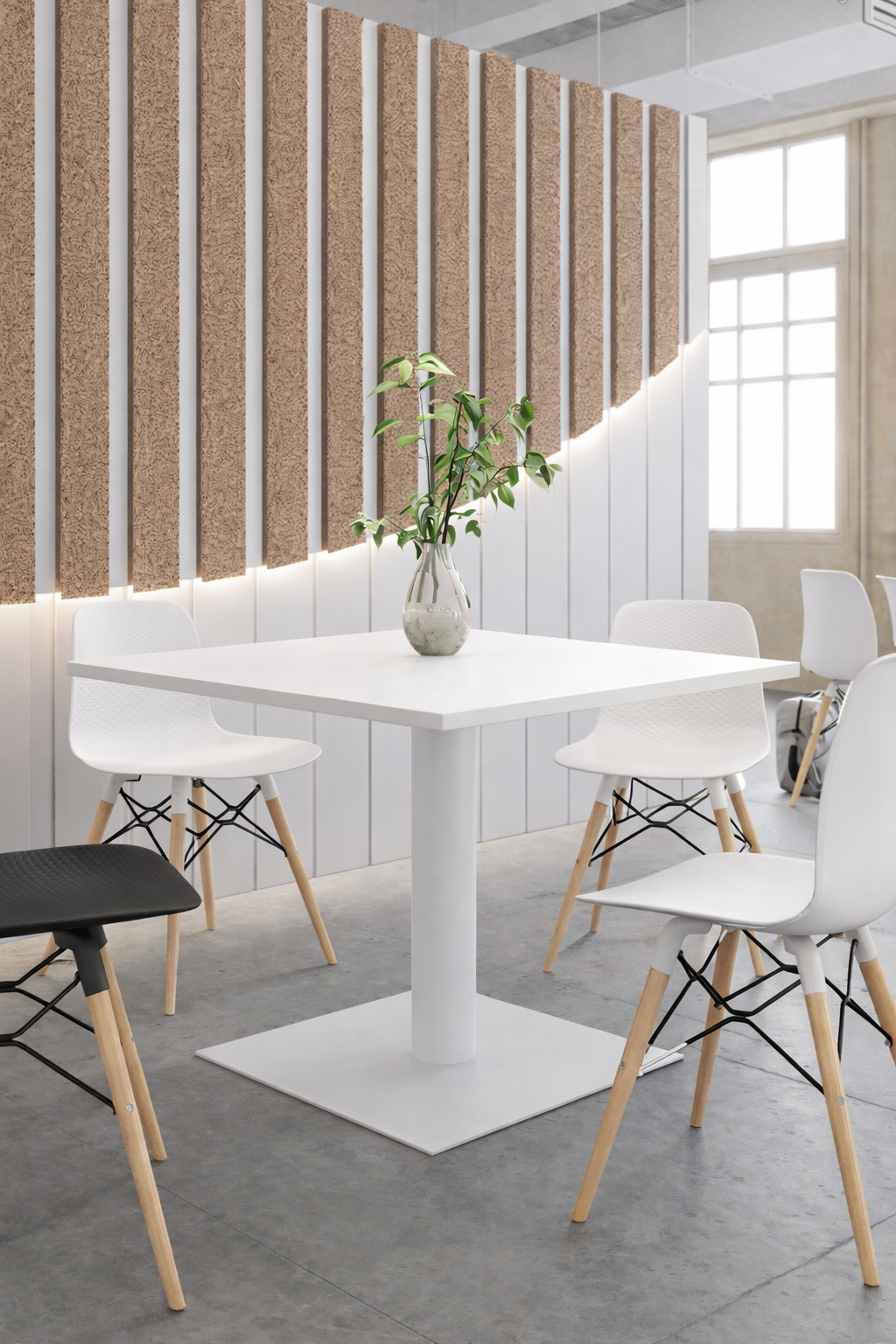 Table de Collectivité Carrée Tempo – Plateau Stratifié