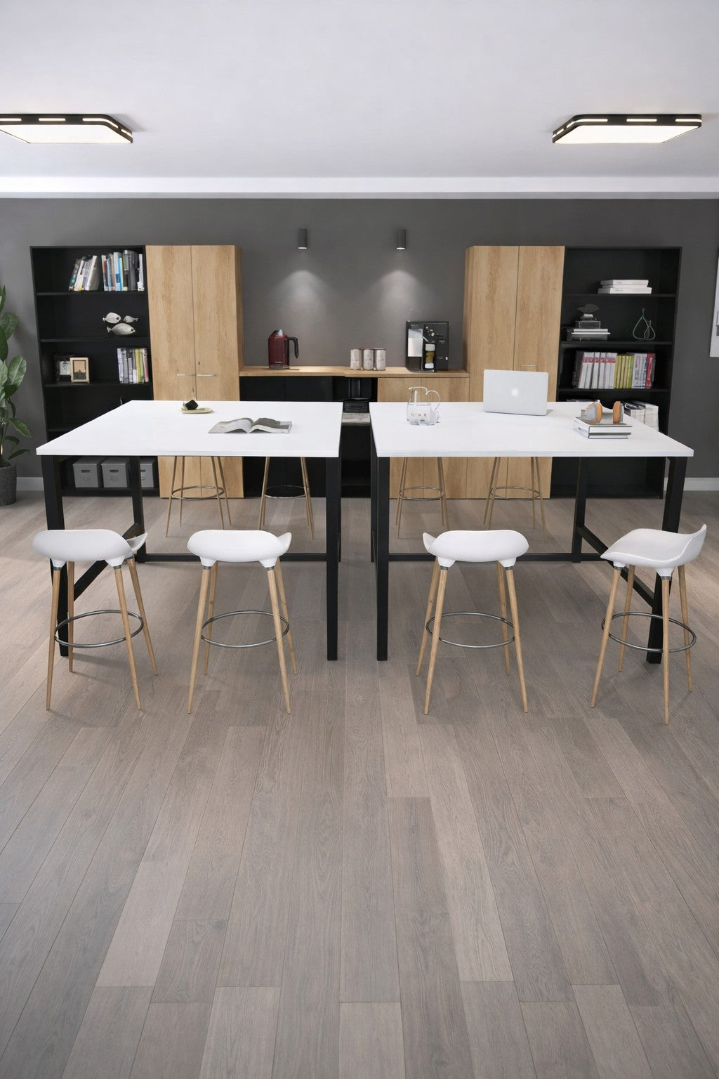 Table haute carrée Astral – 4 à 6 personnes