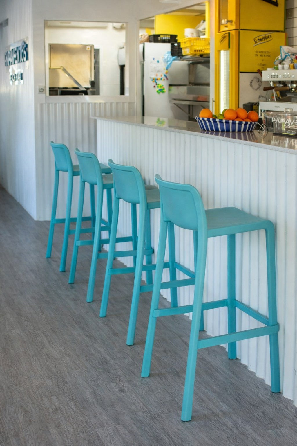 Tabouret de Bar Professionnel Haut Leus – Extérieur, Polypropylène Renforcé Anti-UV