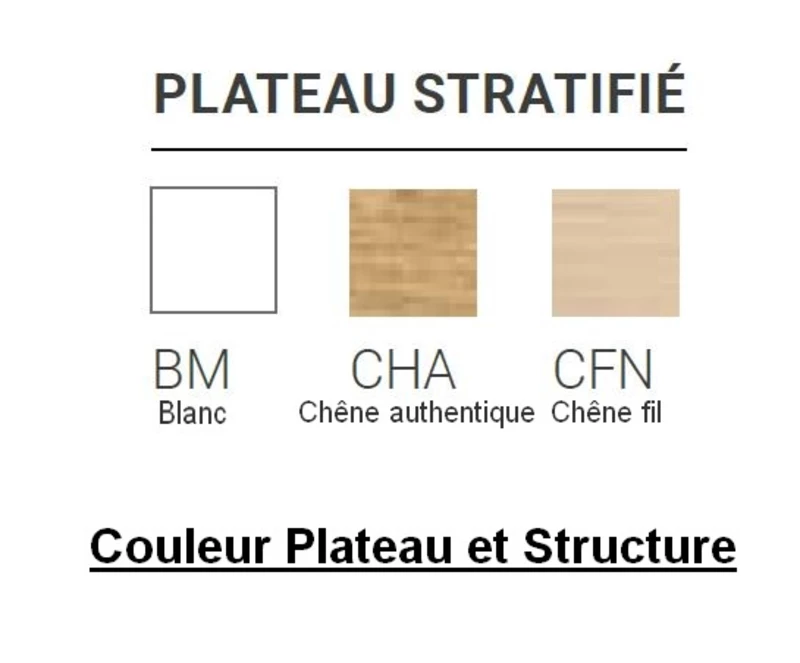 Banque d'accueil ADELIS 2PMR stratifié antibactérien