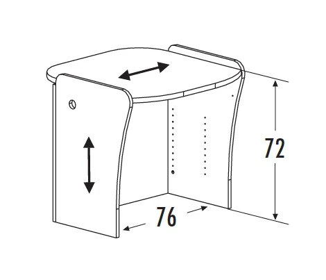 Banque d'accueil Rock module bas