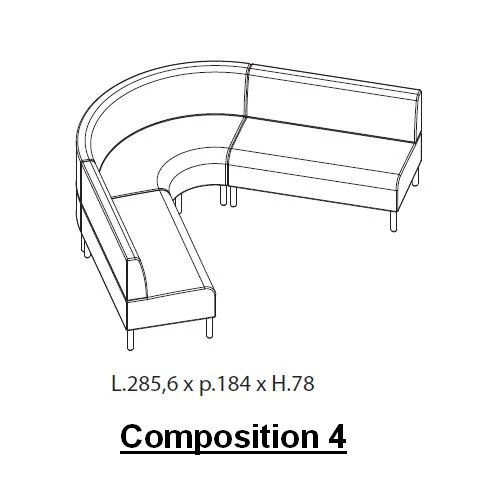 Canapé modulable Sinuo