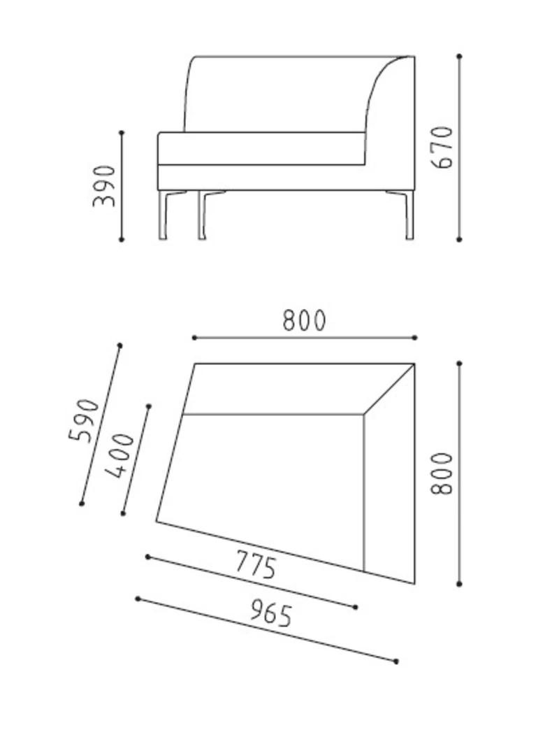 Fauteuil d'accueil Alliance