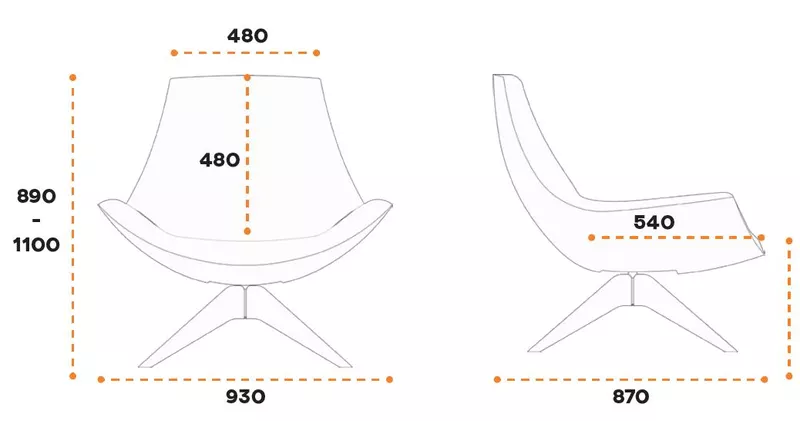 Fauteuil d'accueil Wood XXL