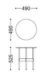 Table basse Tilos H52.50 cm