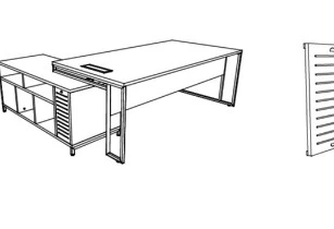 Grille d'aération UC pour bureau de direction Situ sur crédence