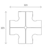 Bench compact Quadri symétrique avec retour sur caisson