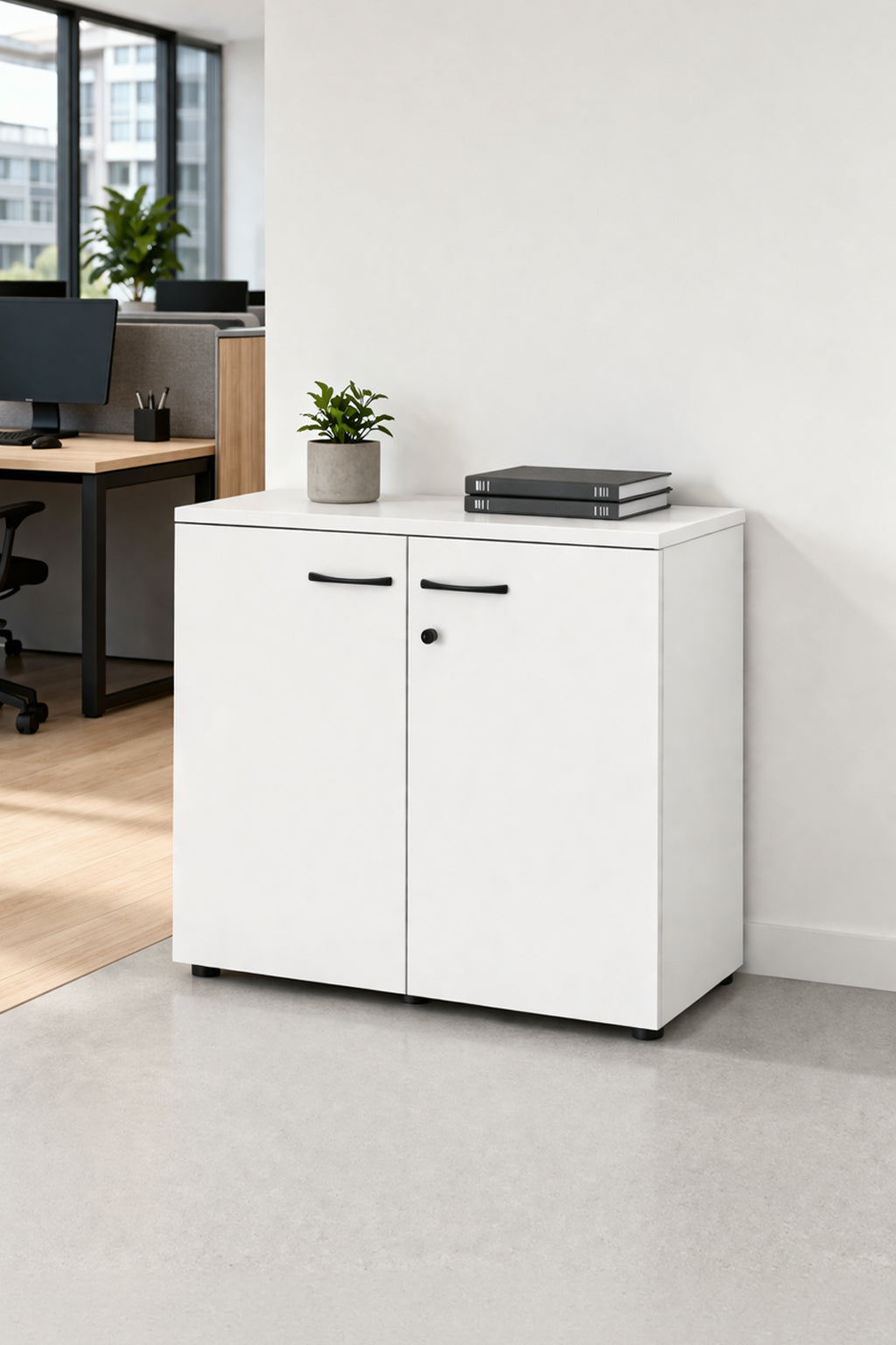 Armoire basse de bureau professionnelle - Gammes Astral / Atmospheric / Oslo