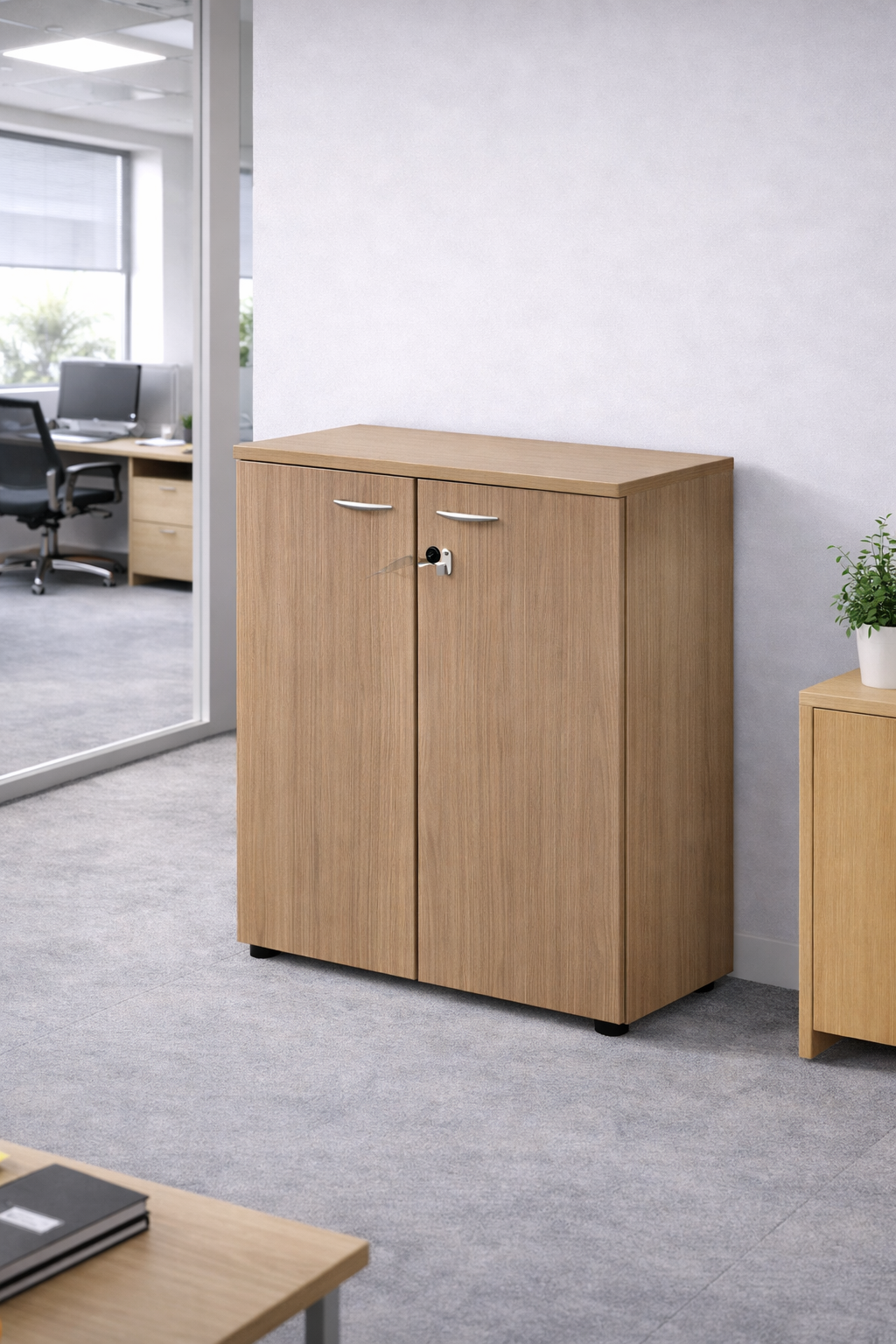 Armoire basse de bureau professionnelle - Gamme Effect et Budget