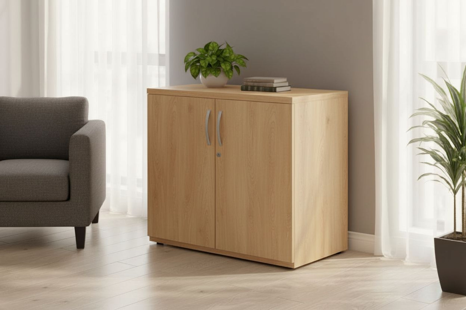 Armoire basse de bureau professionnelle - Gammes Curvy / Express Plus