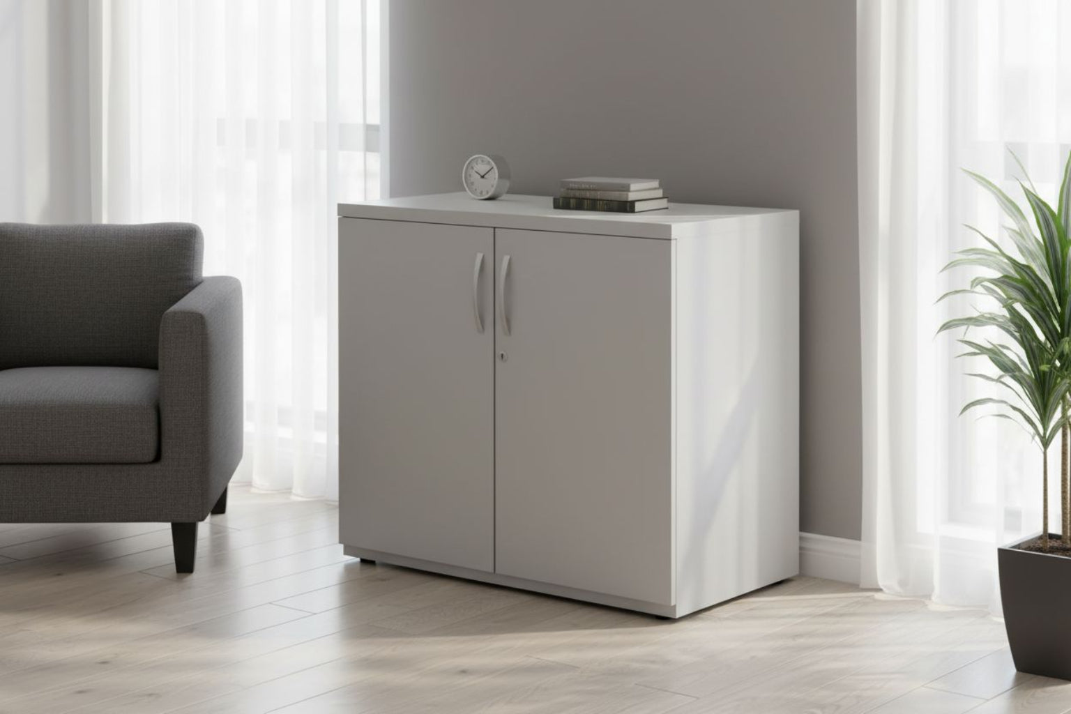 Armoire basse de bureau professionnelle - Gammes Curvy / Express Plus