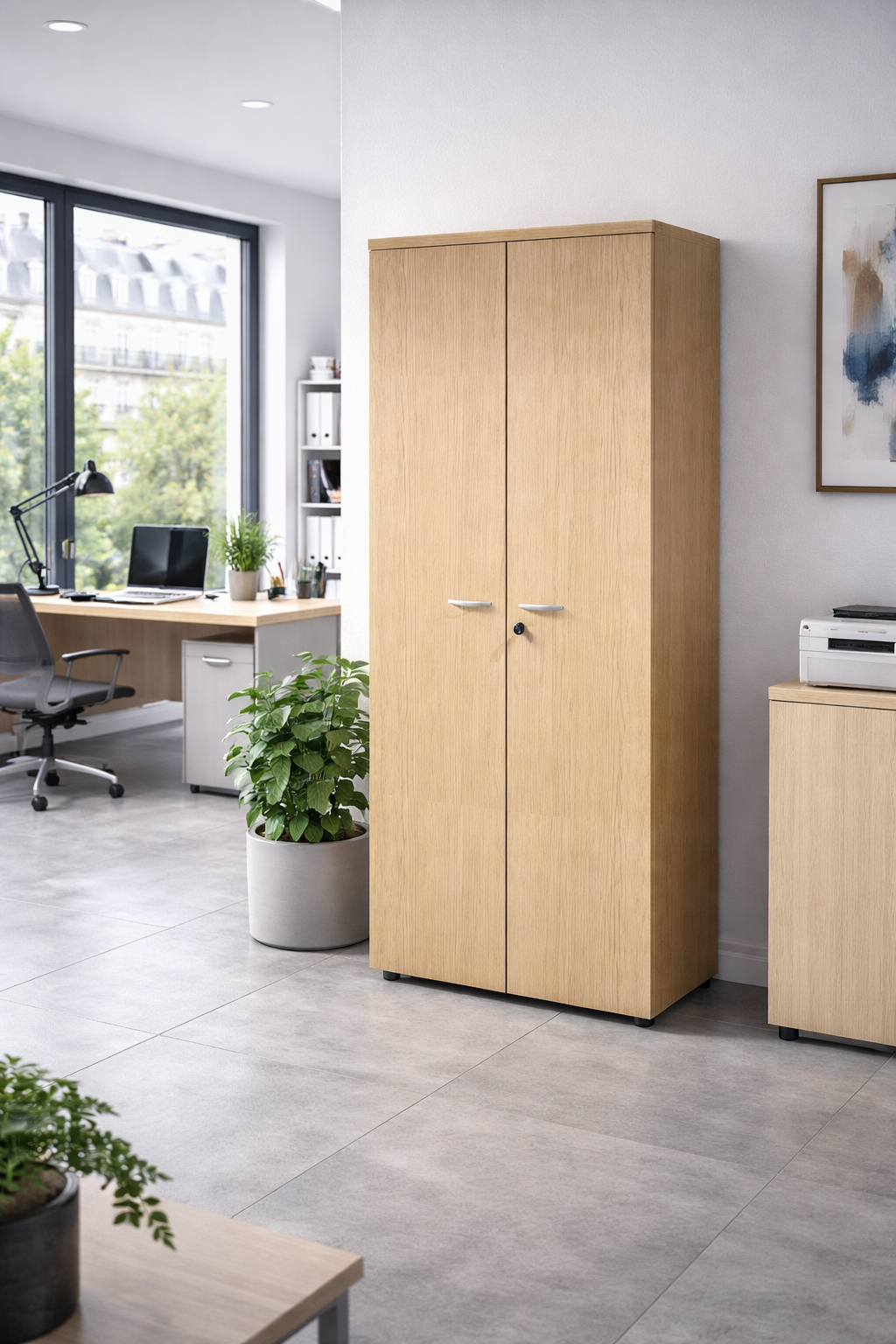 Armoire haute de bureau professionnelle - Gamme Effect et Budget