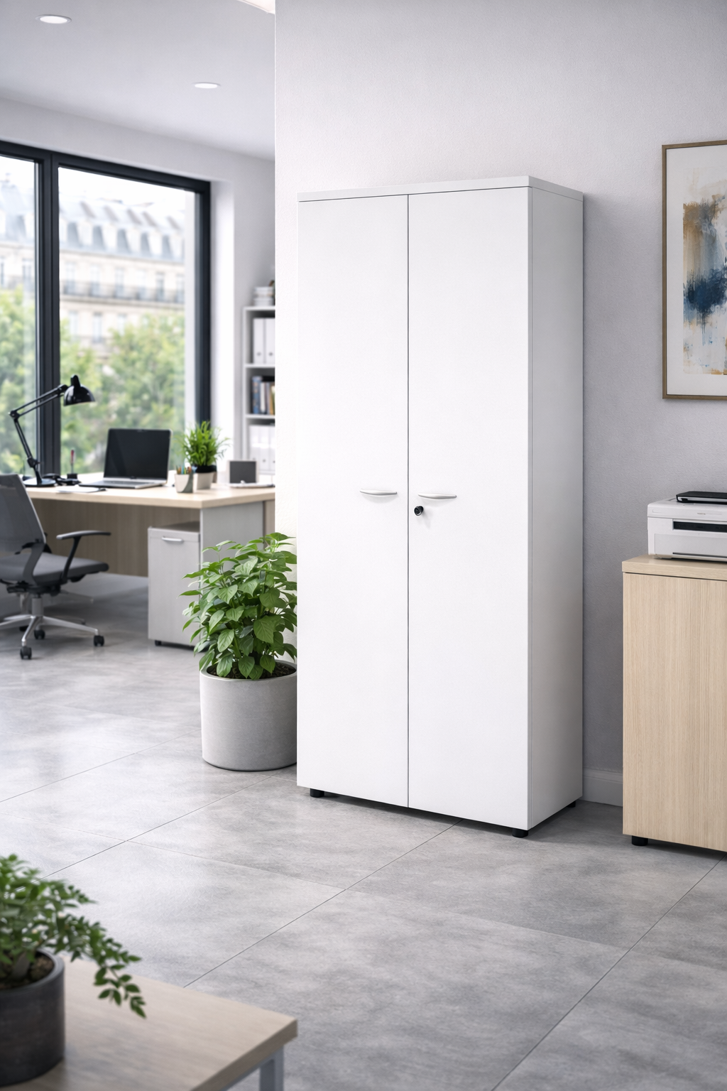 Armoire haute de bureau professionnelle - Gamme Effect et Budget