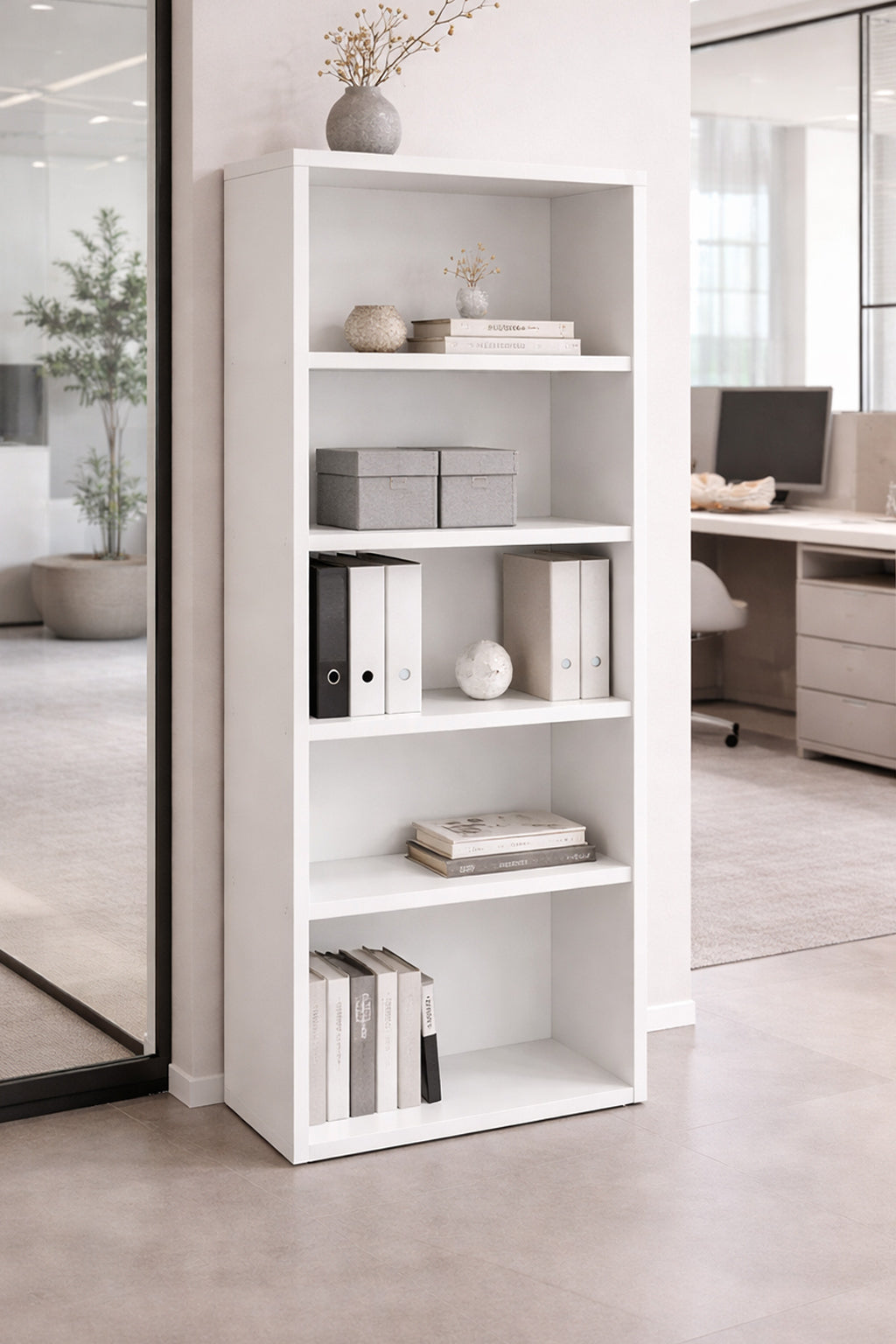 Armoire haute ouverte de bureau - Gammes Curvy / Express Plus