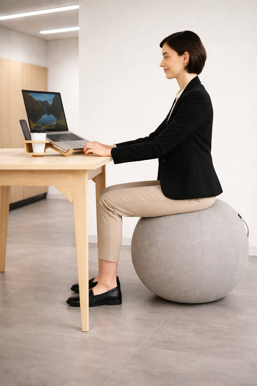 Ballon Siège Ergonomique Vela — Assise Dynamique de Bureau