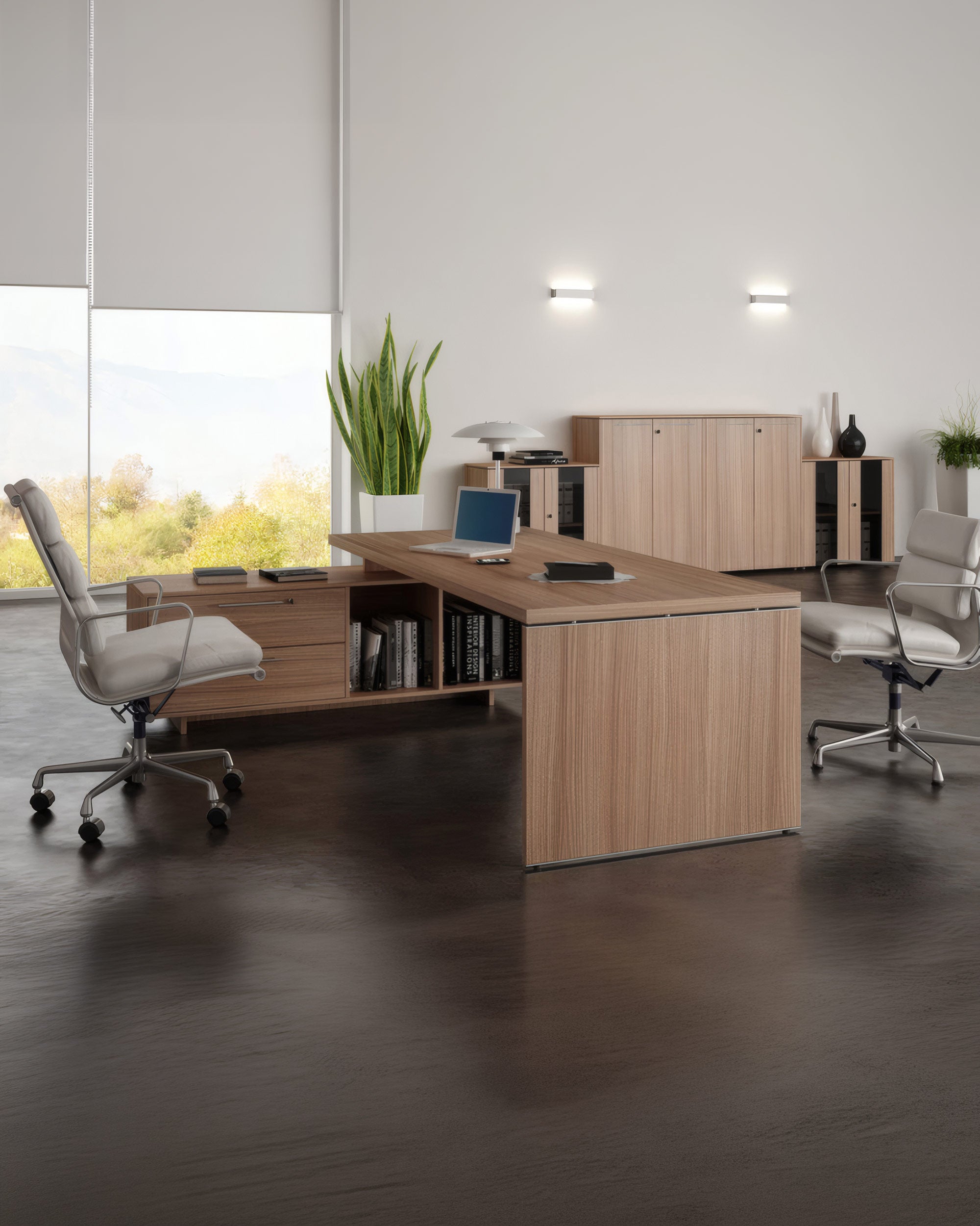 Bureau de direction Flora sur console