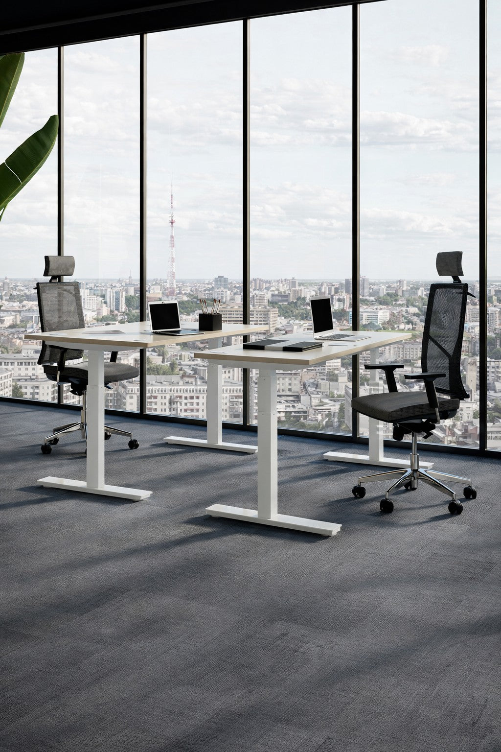 Bureau Assis-Debout Électrique Professionnel Top & Down – Double Moteur avec Mémorisation