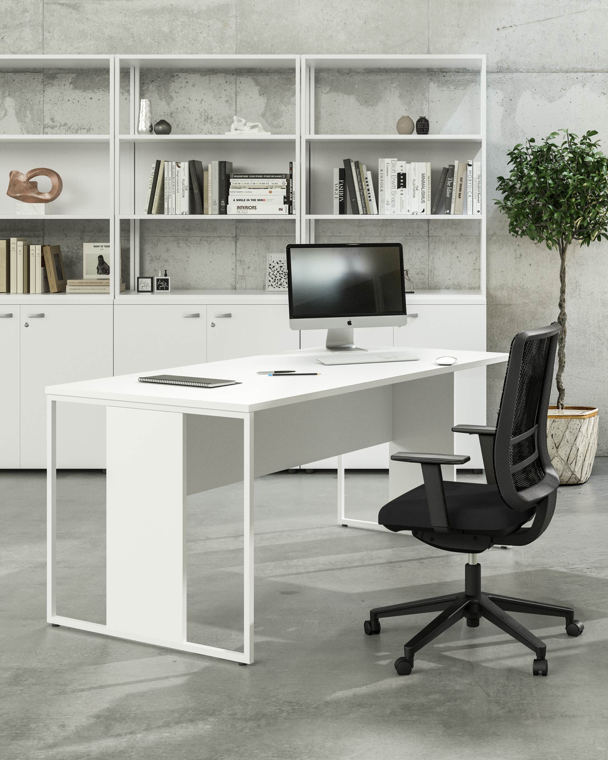 Bureau Professionnel Modulable Edge profondeur 80 cm – Droit ou Retour