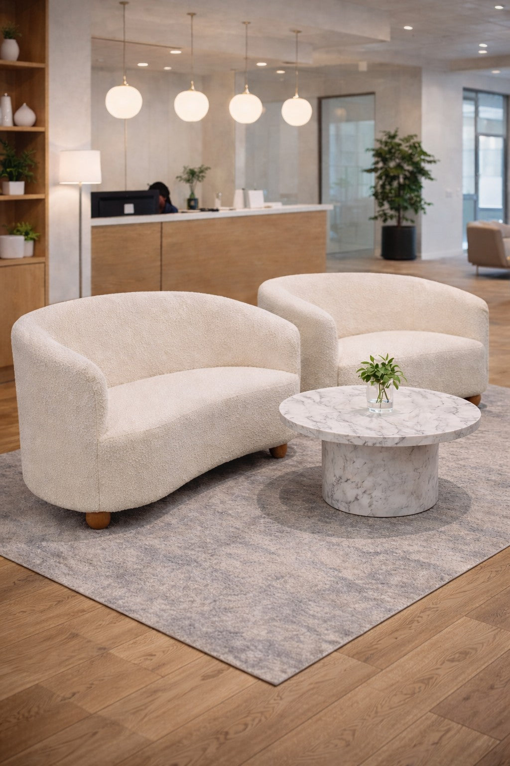 Canapé d'accueil Kurl - 2 places