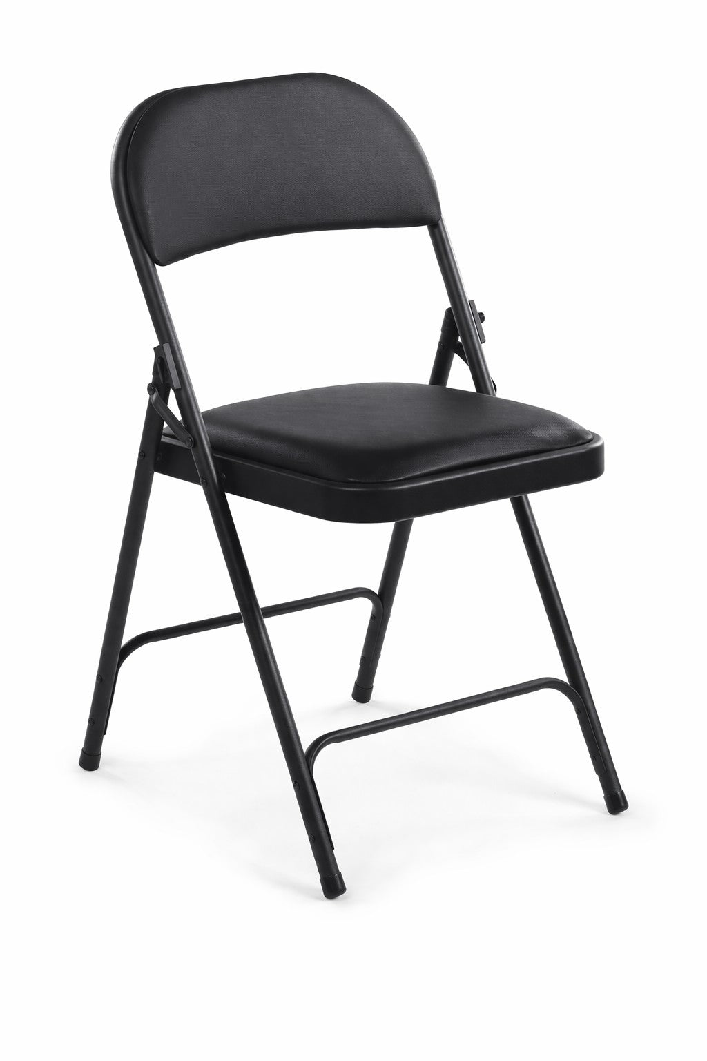 Chaise pliante accrochable Plius – Vinyle noir