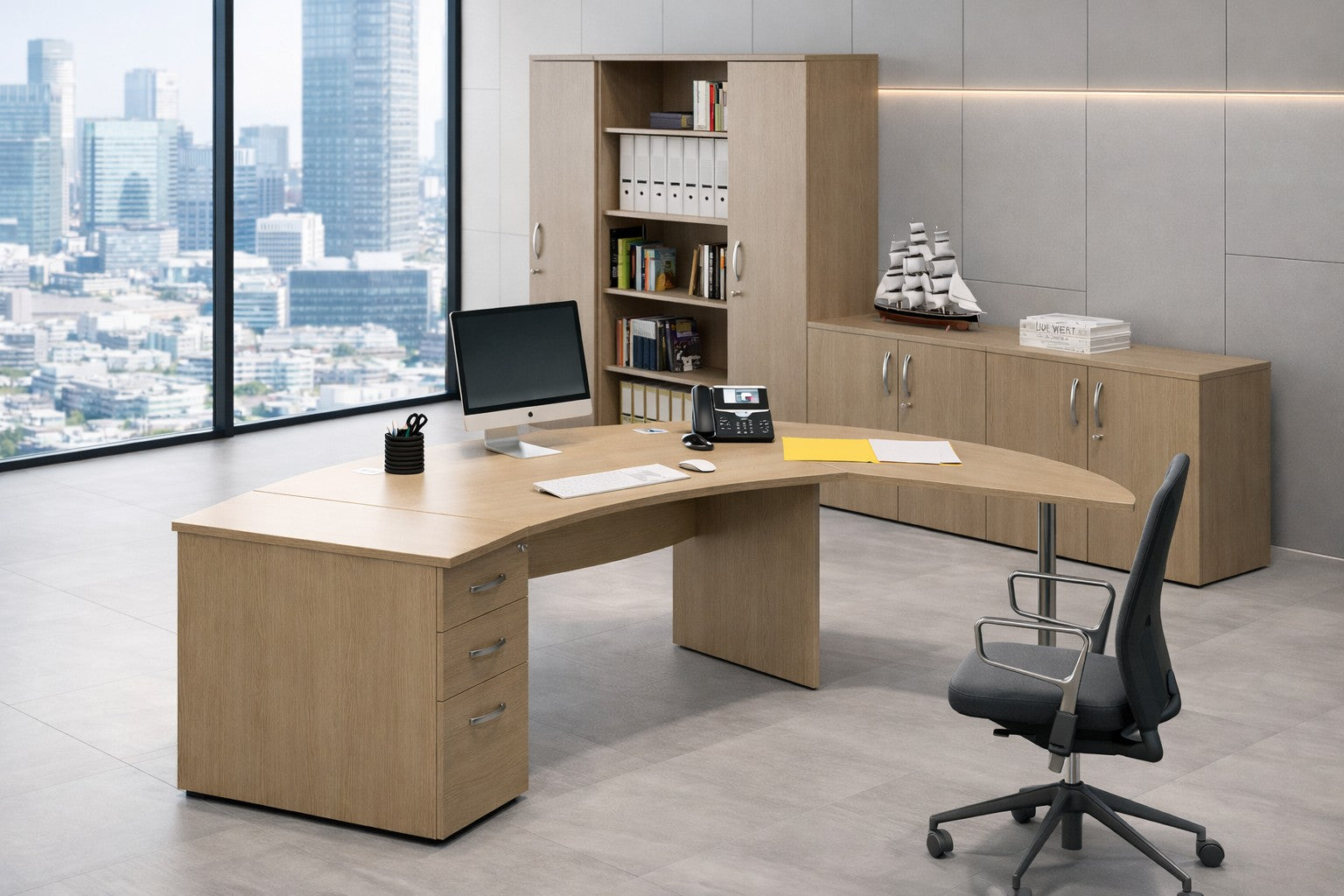 Collection Curvy – L’Ensemble Modulaire de bureau Curvy Courbe