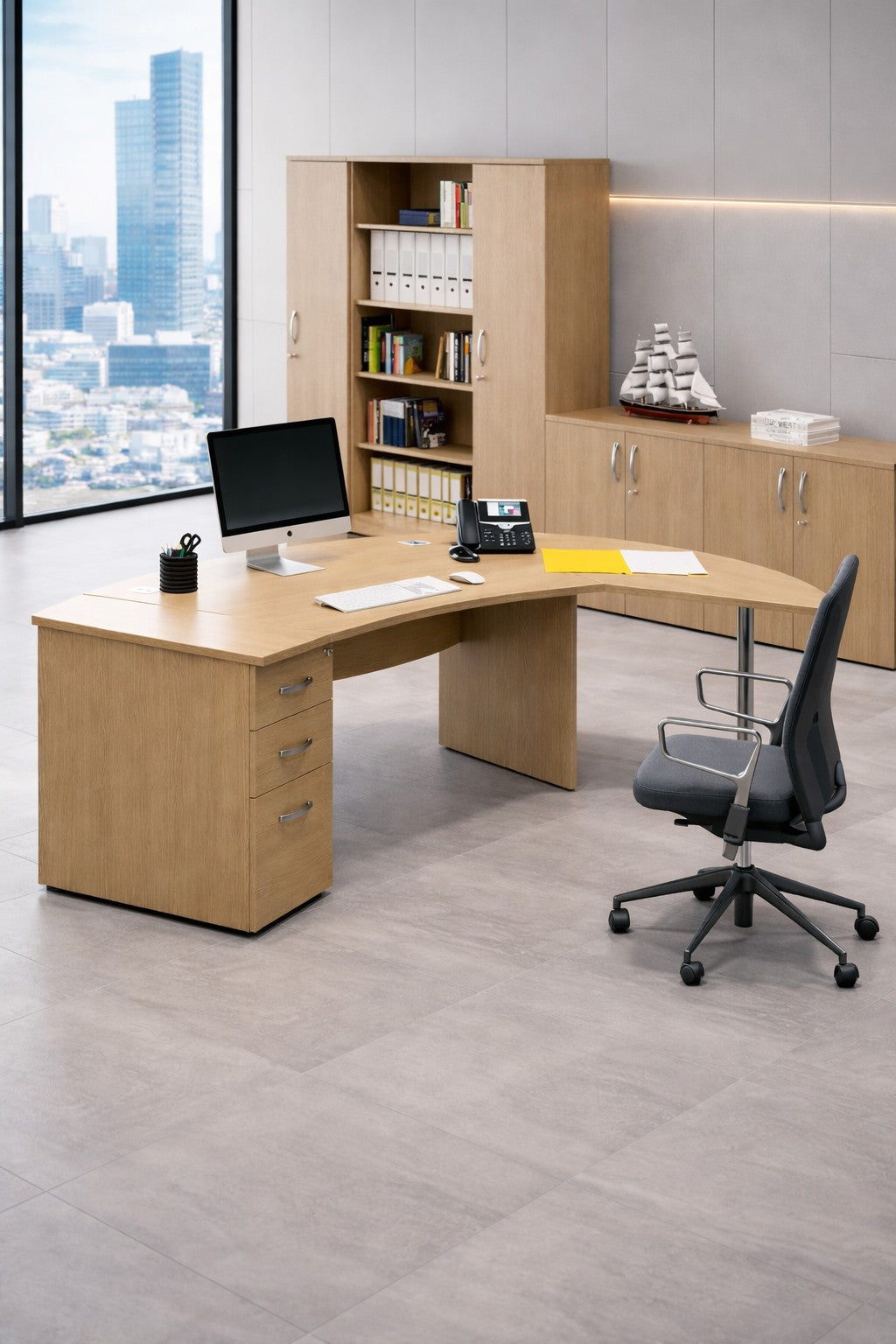 Collection Curvy – L’Ensemble Modulaire de bureau Curvy Courbe